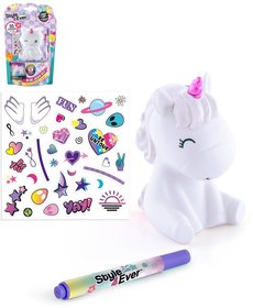 Style4Ever Figurka Mini Deco set se samolepkami na baterie Svtlo 12 druh