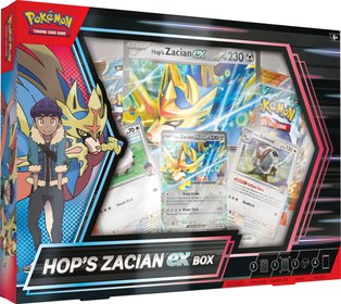 Hra Pokmon TCG Hops Zacian ex Box set 4x booster s doplky