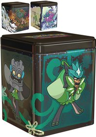 Hra Pokmon TCG Stacking Tins 2025 3x booster + samolepky v plechovce 3 druhy