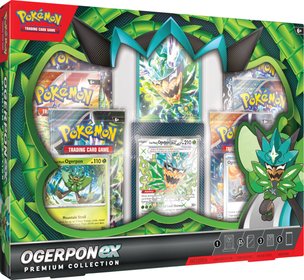 Hra Pokmon TCG Ogerpon ex Premium Collection 6x booster s doplky