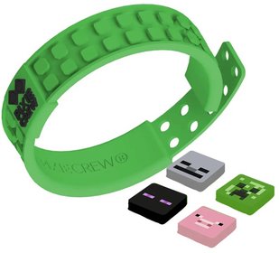 PIXIE CREW &amp; MINECRAFT Nramek zelen + 4 multipixely silikon