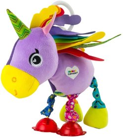 LAMAZE Jednoroec Tilly baby textiln zvsn s klipem pro miminko