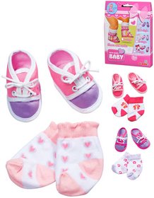 SIMBA set ponoky a botiky vel. 38-43 pro panenku New Born Baby 3 druhy