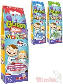 SIMBA Glibbi Slime Maker prášek 50g na výrobu slizu do vany 3 barvy v sáčku