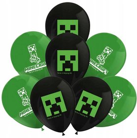 PROCOS Balnky nafukovac 28cm potisk MINECRAFT set 8ks