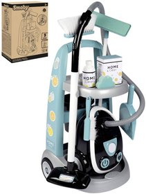 SMOBY Mal uklzeka klidov vozk s vysavaem a doplky na baterie Zvuk