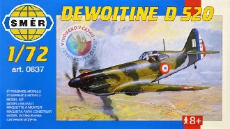 SMR Model letadlo Dewoitine D520 1:72 (stavebnice letadla)