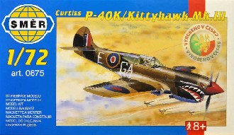 SMR Model letadlo Curtiss P 40 K 1:72 (stavebnice letadla)