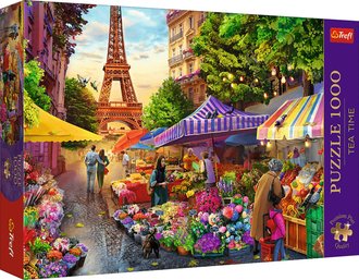 TREFL PUZZLE PREMIUM as na aj Kvtinov trh Pa 69x48cm 1000 dlk