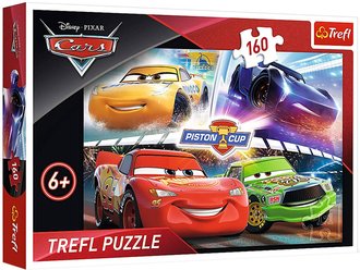 TREFL PUZZLE Vhra v zvod Cars 3 (Auta) 41x28cm skldaka 160 dlk