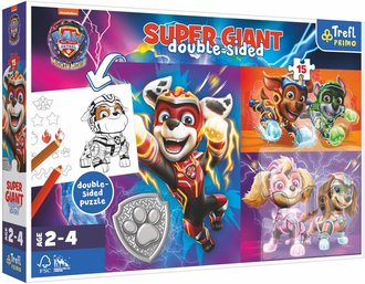 TREFL PUZZLE GIANT Oboustrann Paw Patrol 60x40cm 15 dlk skldaka 3v1