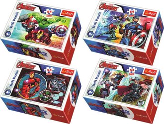 TREFL PUZZLE Avengers/Hrdinov mini 20x13cm 54 dlk 4 druhy