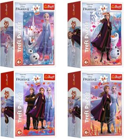 TREFL PUZZLE Frozen 2 (Ledov Krlovstv) mini 20x13cm 54 dlk 4 druhy