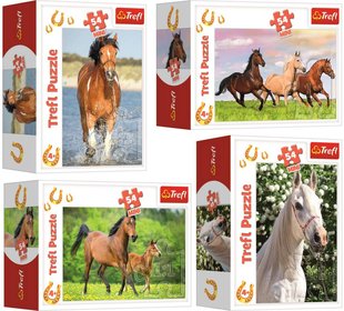 TREFL PUZZLE Kon foto mini 20x13cm skldaka 54 dlk 4 druhy