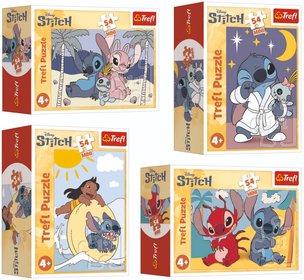 TREFL PUZZLE Stitchova dobrodrustv mini 20x13cm 54 dlk 4 druhy
