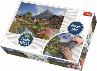 TREFL PUZZLE Alpy foto 68x48cm 1000 dlk skldaka s rolovac podlokou