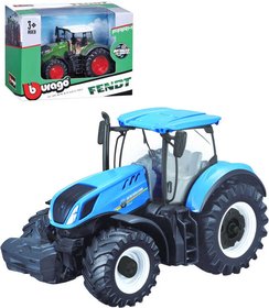 BBURAGO Traktor farmsk 13cm model kovov 2 druhy v krabici