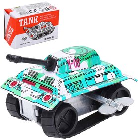 Tank kovov natahovac obrnn retro vozidlo na klek v krabice
