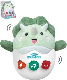 PLY Roly-poly baby dino kvac pro miminko na baterie Svtlo Zvuk