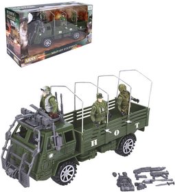 Auto vojensk plastov 31cm hern set se 3 figurkami a doplky