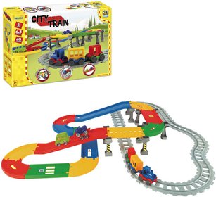 WADER Play Tracks baby set drha s vlkem a autky s doplky 42ks plast