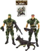 Vojci army hern set 2 figurky vojensk s doplky CZ design plast v sku