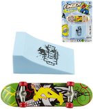 Skateboard prstový set s rampou různé druhy plast na kartě