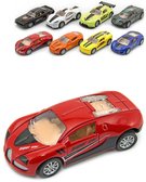 Auto sportovní 8cm model kovový na zpětné natažení různé druhy