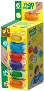 SES CREATIVE Barvy prstov 6x45ml mal kalky baby kreativn set