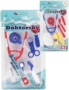 Doktorsk souprava dtsk lkask poteby set 6ks na kart plast 2 druhy