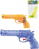 Pistolka dtsk vodn barevn stkac 17cm transparentn 3 barvy