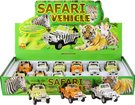 Auto terénní Jeep Safari kovový džíp s potiskem volný chod 3 druhy