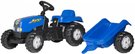 ROLLY TOYS Traktor dtsk lapac Rolly Kids modr set s vlekou 130x42x39cm