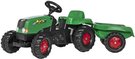ROLLY TOYS Traktor dětský šlapací Rolly Kids zelený set s vlečkou 130x42x39cm