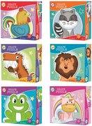 PUZZLE Tvarovan zvtka 45x45cm skldaka 53 dlk 6 druh