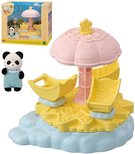 Sylvanian Families hern set panda Pookie + hvzdn koloto v krabici