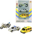 Zchrann sloky set 2 auta s motocyklem CZ design na baterie Svtlo Zvuk kov