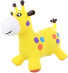 Baby hopsadlo Žirafa 52x44x26cm skákací zvířátko set s pumpičkou guma