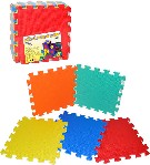 Mkk bloky barevn C 10ks pnov koberec baby puzzle podloka na zem