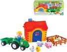 Baby set farmsk domek s traktorem a zvtky na baterie Svtlo Zvuk