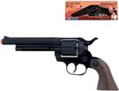 Dětská kapslovka kovbojský revolver kovový černý 12 ran na kapsle