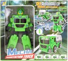 Transrobot skldac zelen auto popeli montn set s nstrojem 2v1