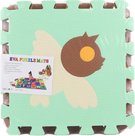 Mkk bloky Zvtka C 9ks pnov koberec baby vkldac puzzle podloka na zem