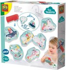 SES CREATIVE Baby vodolepky pěnové mytí autíček set 6ks v krabici
