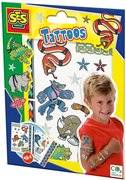 SES CREATIVE Tetovn dtsk metalick zvec bojovnci 45ks klui
