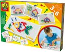 SES CREATIVE Mozaika na desce set s předlohami v krabici