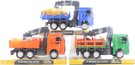 Auto pracovní s hydraulickou rukou na setrvačník set s doplňky 3 druhy plast