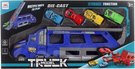Kamion auto s vystelovac drhou hern set se 4 autky plast