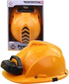 Pilba dtsk bezpenostn oranov ochrann helma na baterie Svtlo