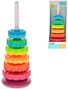 Pyramida duhov 41cm navlkac baby vika zkladna + 6 krouk